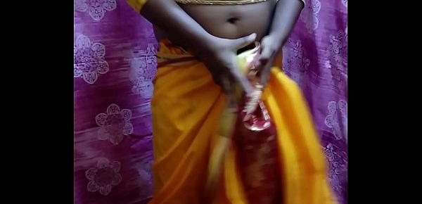  Desi Hot Girl Showing Her Assets Stripping In Saree